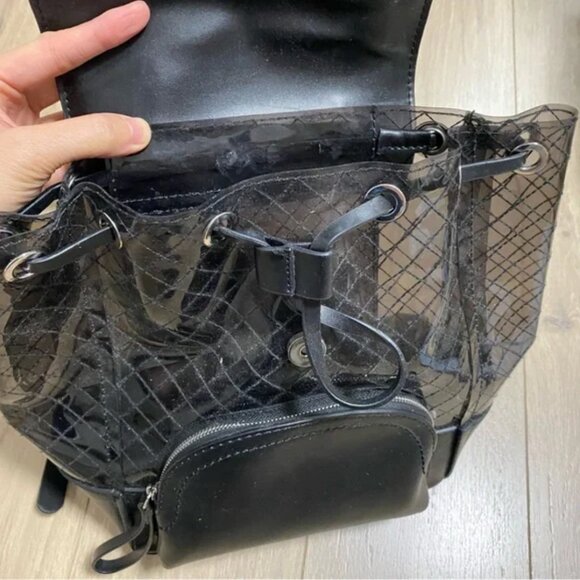 Zara Leather Effect Vinyl Backpack - Picture 4 of 6